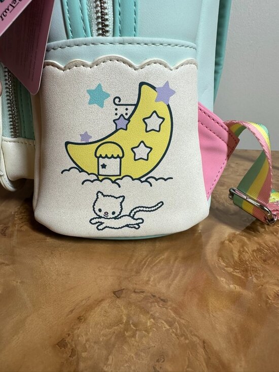 Loungefly x Sanrio Little Twin Stars Rainbow Cloud Mini Backpack NWT Kiki Lala main image 4